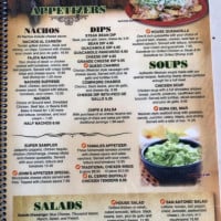 Monterrey Mexican menu