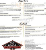 Eli's American menu