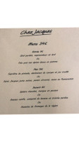 Chez Jacques menu