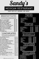 Carmen's Burritos menu