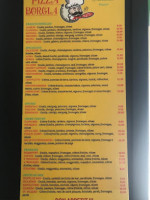 Pizza Borgia menu