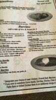 Agaves Mexican Grill menu