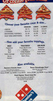 Eureka Pizza menu