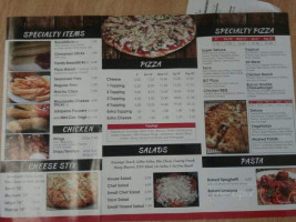 Sarah's Pizza Subs menu