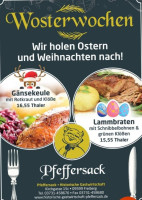 Historische Gastwirtschaft Pfeffersack menu