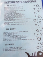 Campomar 2 menu