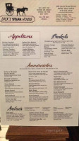 Dick's Steak House menu