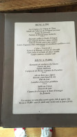 Le Tournesol menu