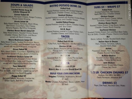 Blue Collar Bistro menu