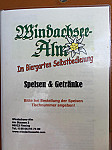 Windachseealm menu