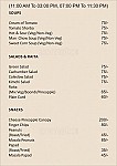 Xo Café The Global Dhaba menu