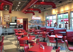 Freddy's Frozen Custard Steakburgers inside