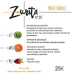 Zurita 41º38' menu
