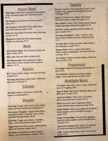 Jt's Bagel menu