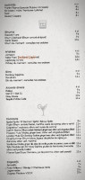 La Verriere menu