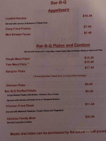 Greg's Bbq menu