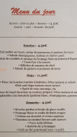 L'assiette Du Club menu