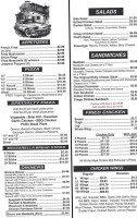 Sam's Pizza Shop menu