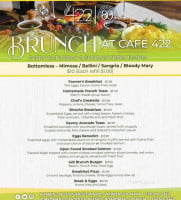 Cafe 422 menu