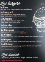 Lounge Burger menu