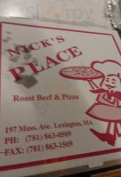 Nick's Place food