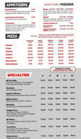 Family Pizzeria menu