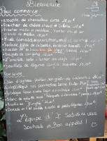 I Sabidini menu