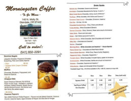 Morning Star Coffee House menu