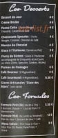 Le Bistrot De La Fontaine menu