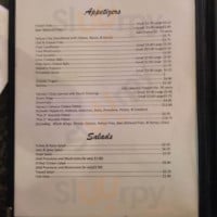 Harvey's menu