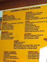 Creole Glenda's Kitchen menu