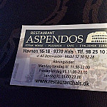 Aspendos menu