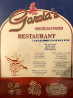 Garcia's Mexican Food menu