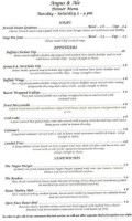 Angus Ale Steakhouse Seafood menu
