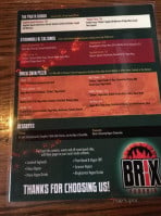 Brix menu