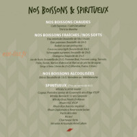 Au Petit Cèdre Gourmand menu