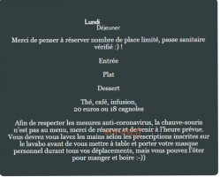 Le Poirier Au Loup menu