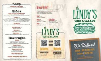 Lindy's Subs Salads Onalaska menu