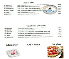 La Cas'a Nova menu