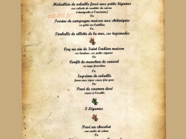 Le Gouter d'Amelie menu