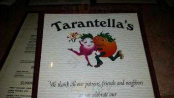 Tarantella's menu