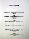 Austin House menu