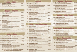 Il Gondoliere menu