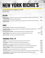 New York Richies menu