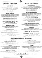 Red Fox Grille menu