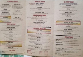 Coyote Joe's menu
