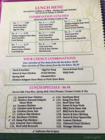 Orient Cafe menu