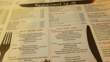 Le France menu