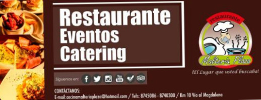 Restaurante Malteria Plaza food