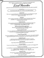 Tale Of The Whale menu